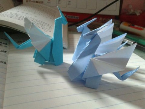 恐龙折纸大全 图解-简单的小恐龙