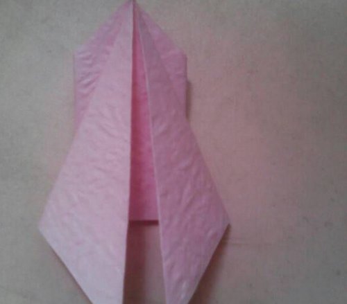 折纸兔子的折法图解-超可爱的气球小兔