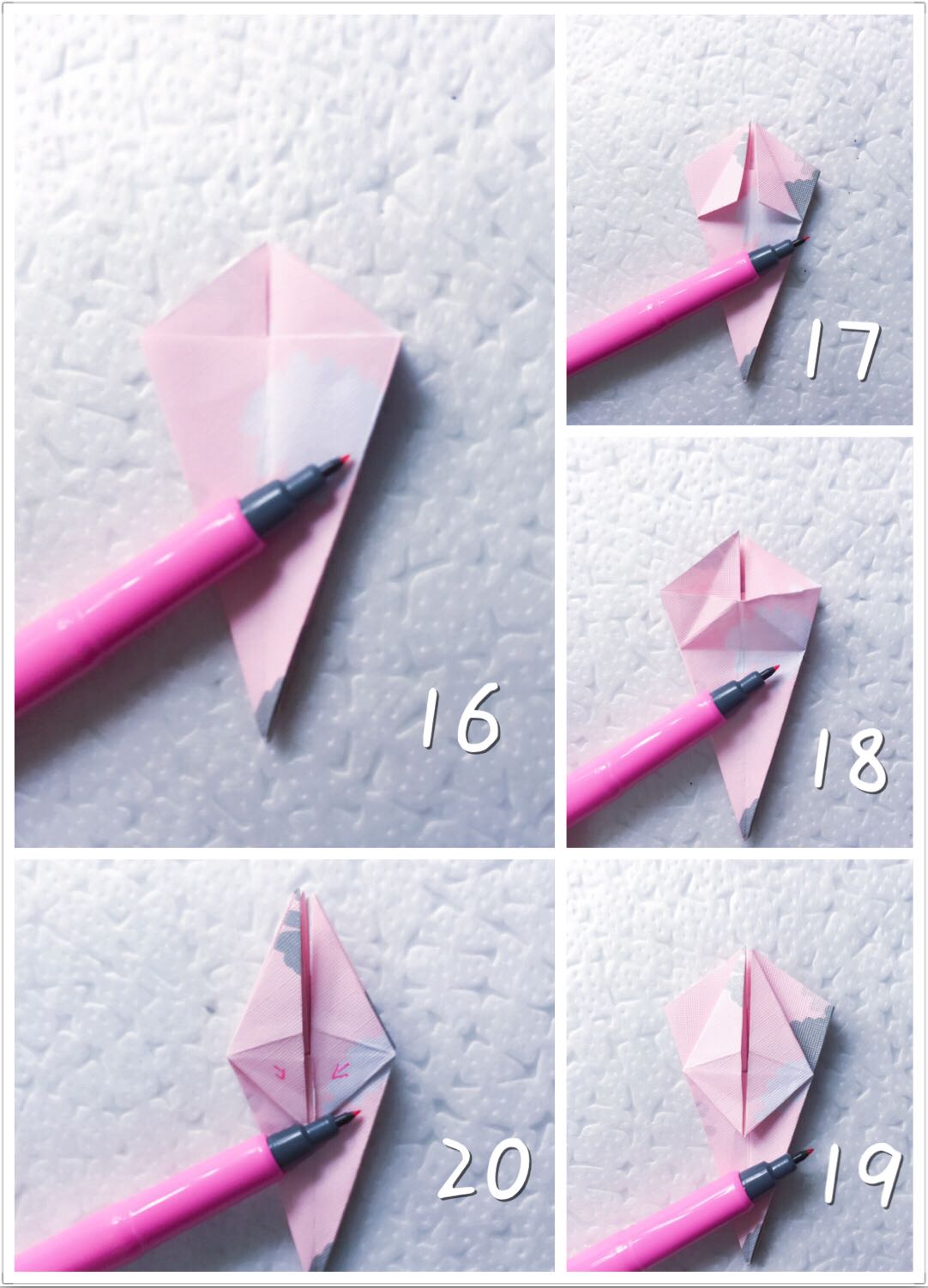 折纸花,美丽漂亮的樱花折纸教程