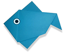 简单折纸的小鱼是许多儿童喜欢的制作，儿童简单小鱼折纸