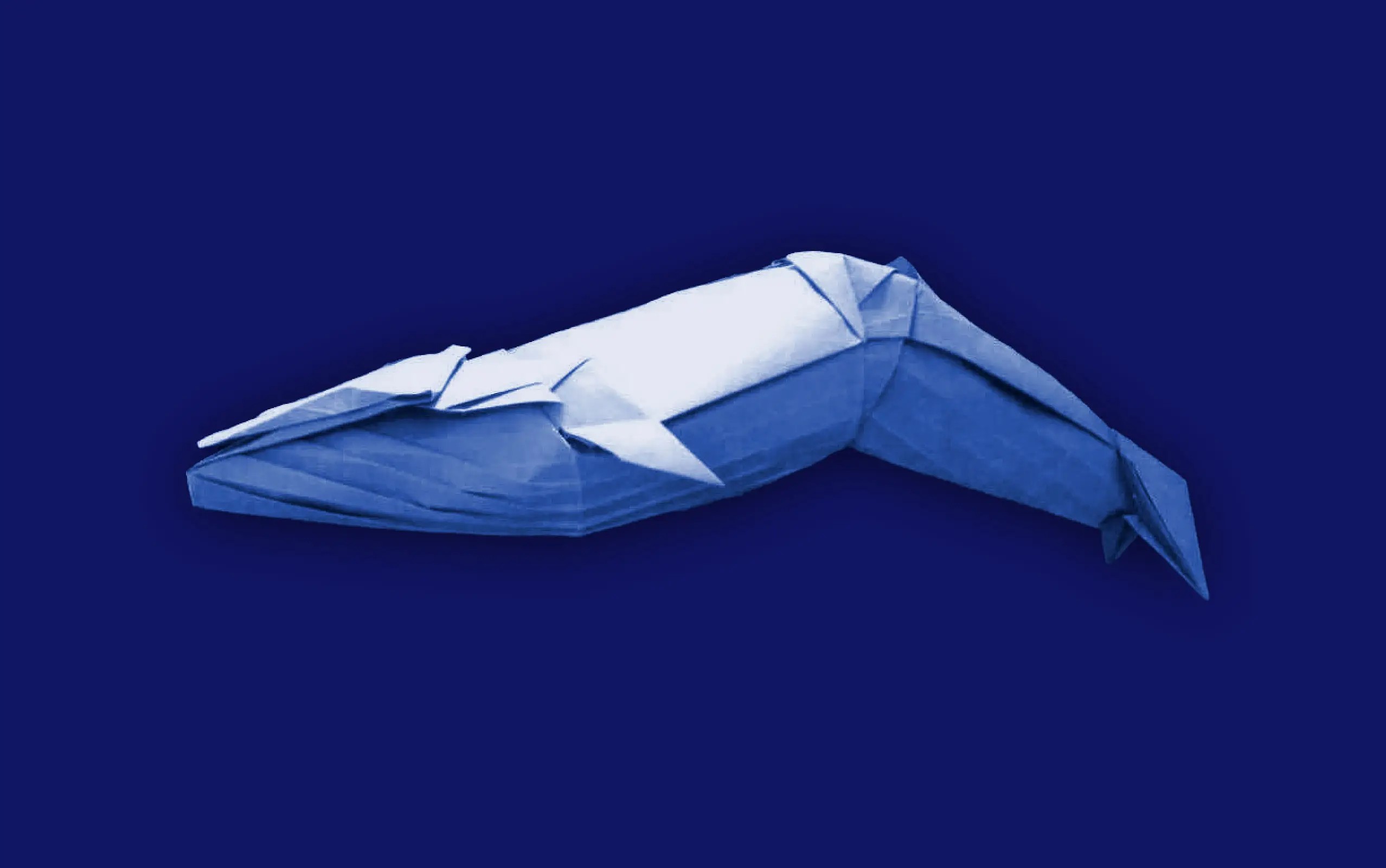 神谷哲史折纸手工制作作品集-蓝鲸折纸图解教程