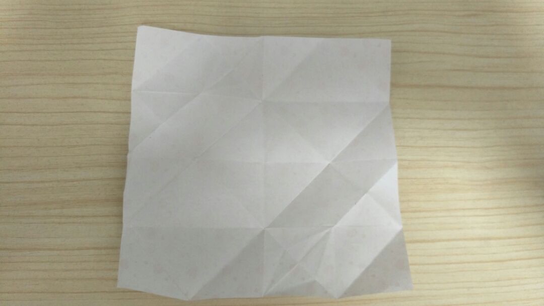 折纸手工花球桃花花球自创的折纸方法图解教程
