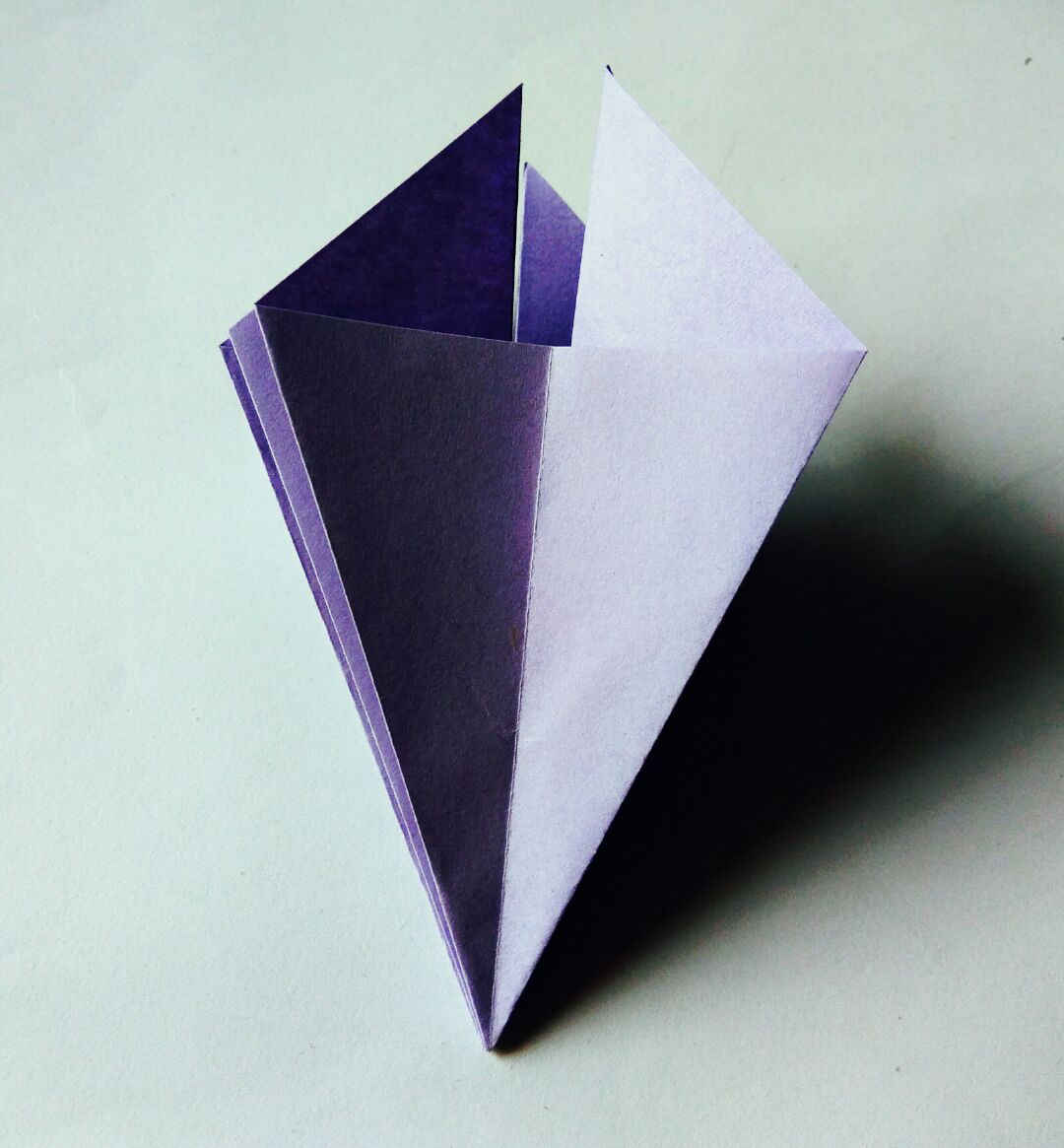 美丽的八角钻石的手工折纸方法