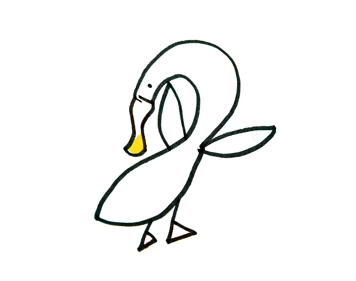 黄色卡通小鸭子设计图__其他_动漫动画_设计图库_昵图网nipic.com