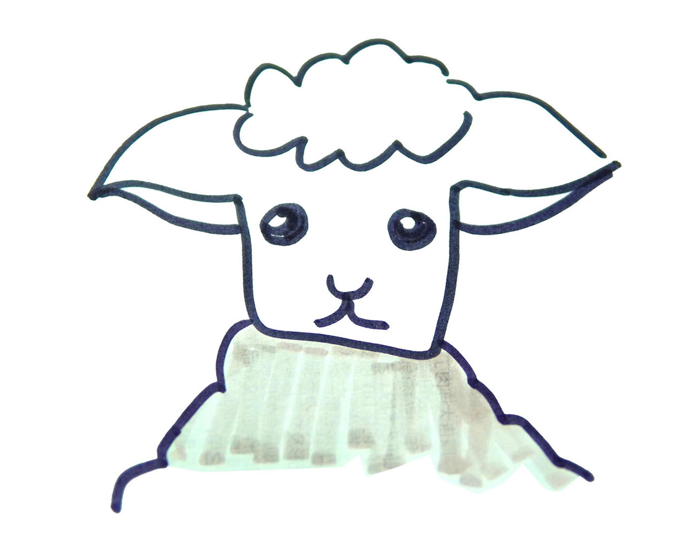 简笔画儿童画画图片教程：教你画美丽的小绵羊,含详细绘画步骤图解（儿童画画入门儿童绘画） - 有点网 - 好手艺