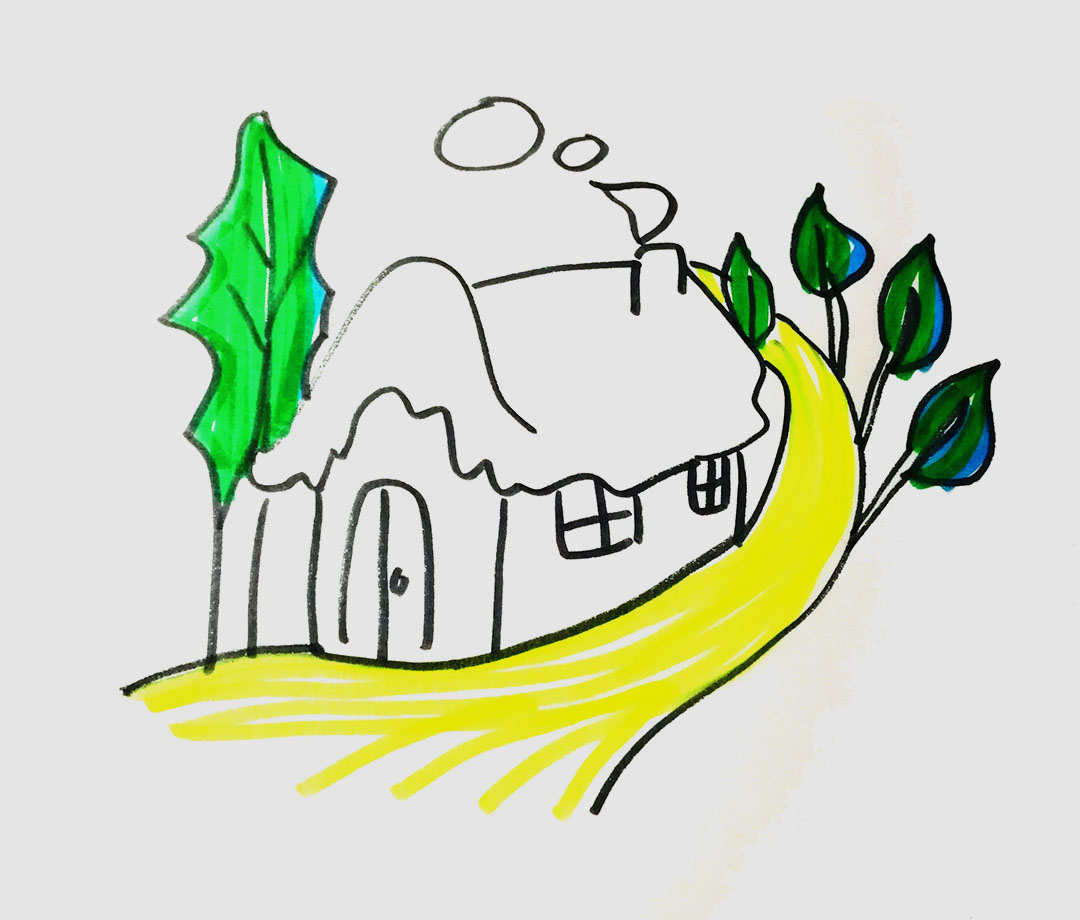 房子简笔画 - 堆糖，美图壁纸兴趣社区