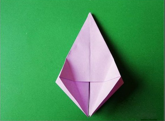 儿童简单折纸手工制作，折纸教学-百合花的折法