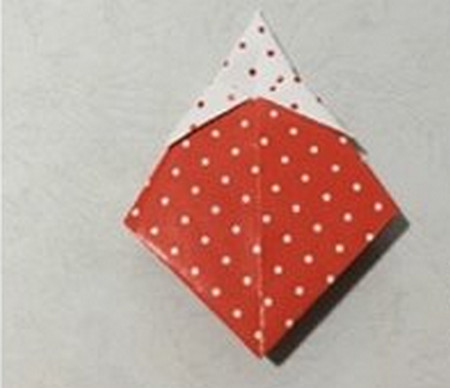 儿童折纸草莓手工折纸图解步骤