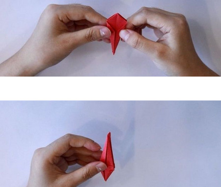 纸艺折纸手工制作教程，彼岸花手工折纸步骤图解