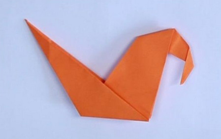 儿童折纸手工制作，母鸡手工折纸步骤图解
