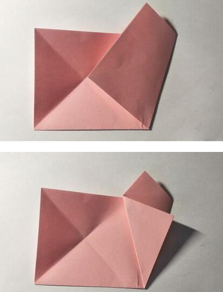 纸艺折纸手工制作教程，五角星花折纸怎么折教程图解