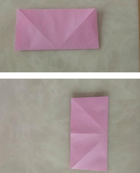 儿童简单折纸手工制作教程，折纸陀螺步骤图片