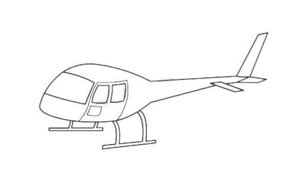 直升飞机简笔画怎么画图片