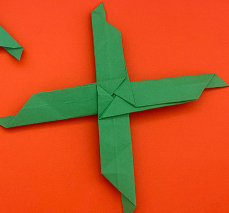 儿童简单折纸手工制作教程，回力标飞镖怎么折教程图解