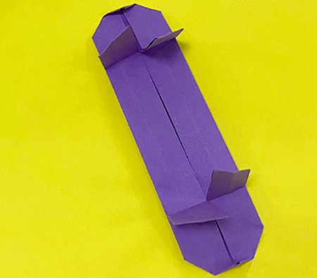 儿童手工折纸滑板车图解
