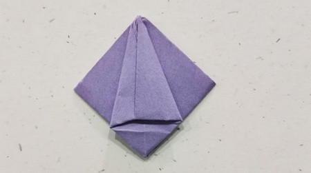 儿童折纸手工制作教程，郁金香的折法步骤图片