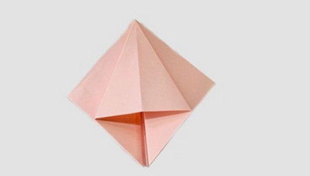 纸艺折纸百合花的手工制作折法图解步骤
