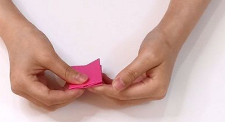手工蝴蝶结折纸怎么折图解