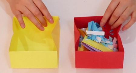 手工折纸垃圾桶怎么折简单又漂亮