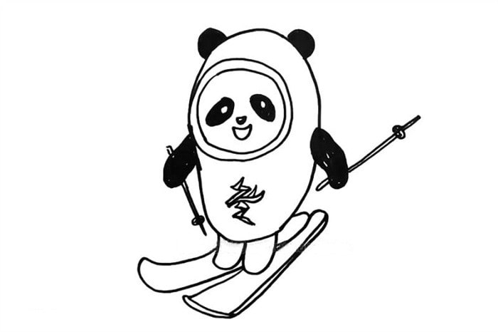 北京冬奥会儿童绘画画法图解