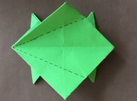 儿童折纸手工制作跳跳青蛙折纸步骤图解