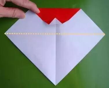 儿童折纸手工制作可爱的圣诞老人折纸图文教程