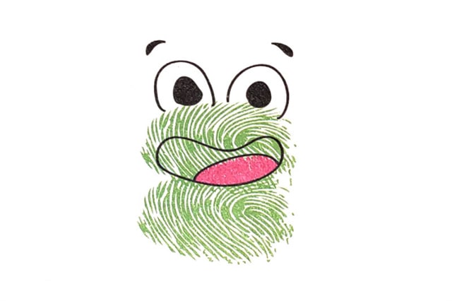 青蛙手指画画法步骤