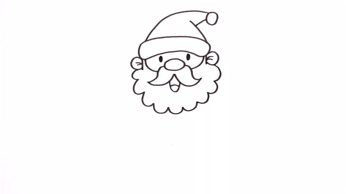 圣诞老人简笔画怎么画图片