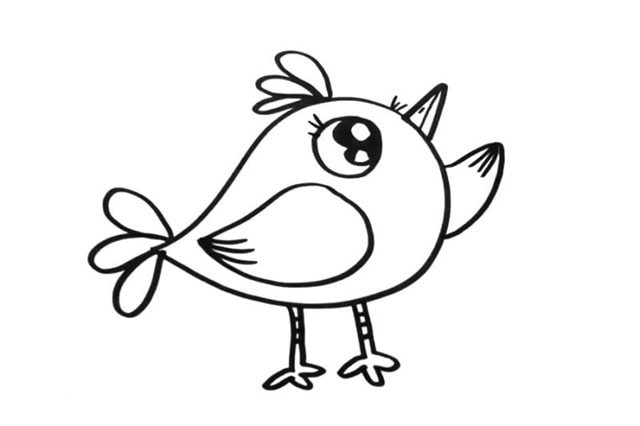 可爱小鸟简笔画怎么画简单