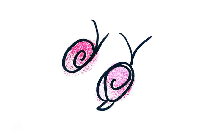 简单蜗牛手指画画法步骤