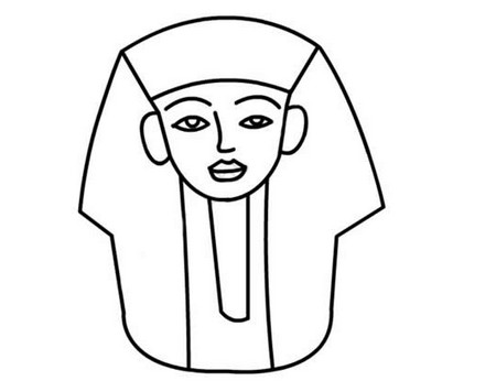 古埃及法老简笔画彩色