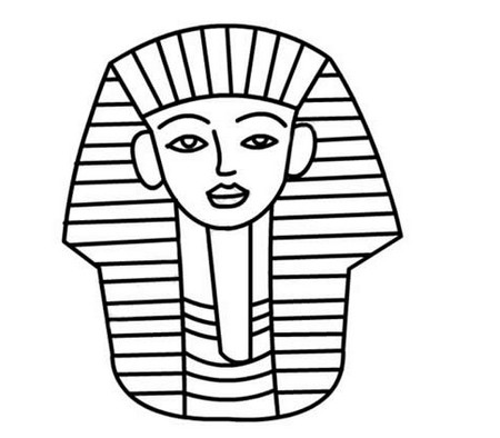 古埃及法老简笔画彩色