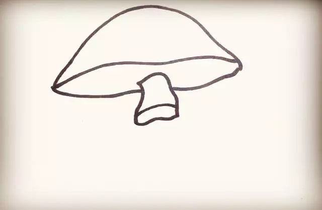 蘑菇简笔画教程图片