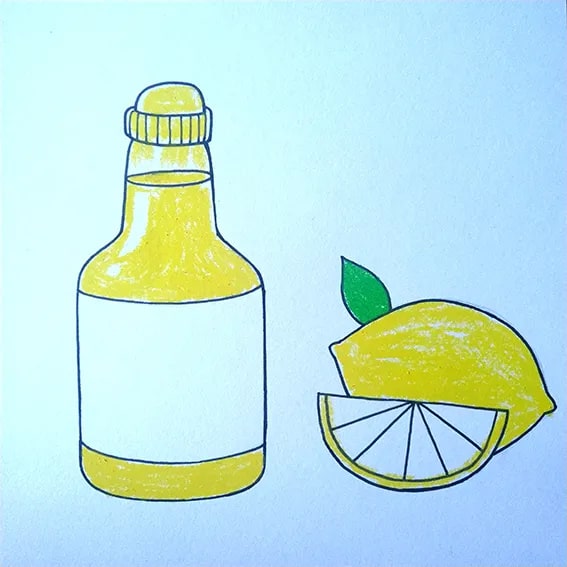 少儿美术课程《快乐柠檬果汁》