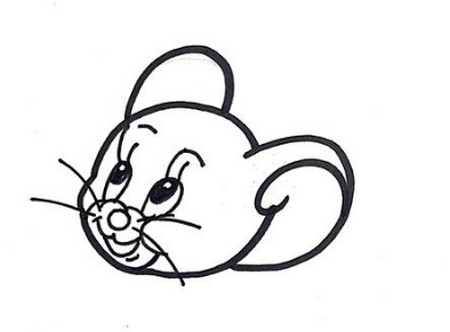 猫和老鼠泰菲简笔画步骤图片