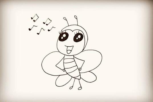 勤劳的小蜜蜂简笔画教程图片