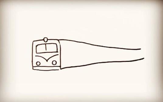 交通工具火车简笔画教程图片
