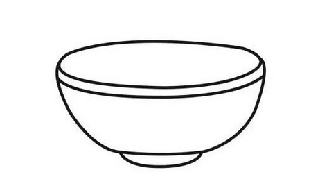 一碗汤圆简笔画步骤图片简单