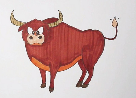 如何画牛简笔画步骤图片