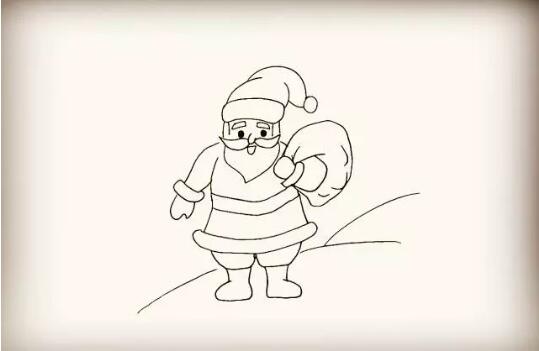 圣诞节圣诞老人简笔画怎么画