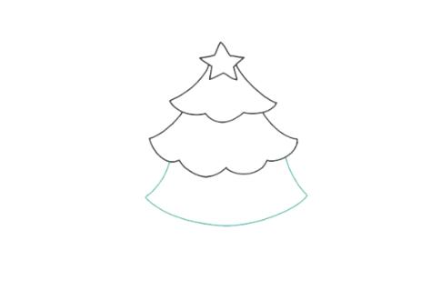 圣诞节必备圣诞树简笔画教程图片