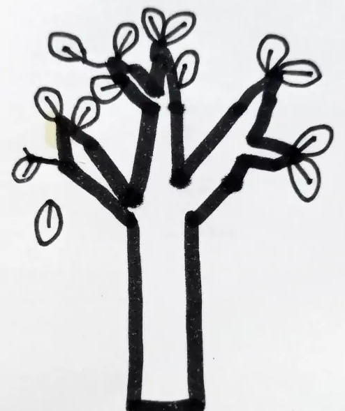 学画简笔画，如何画秋天的树呢？