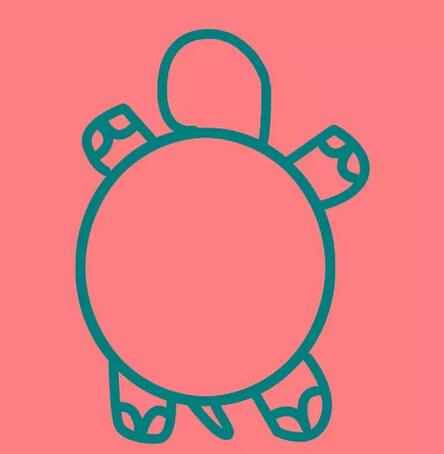 小乌龟简笔画教程图片简单