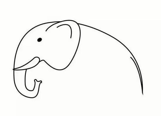 动物大象猴子简笔画教程图片