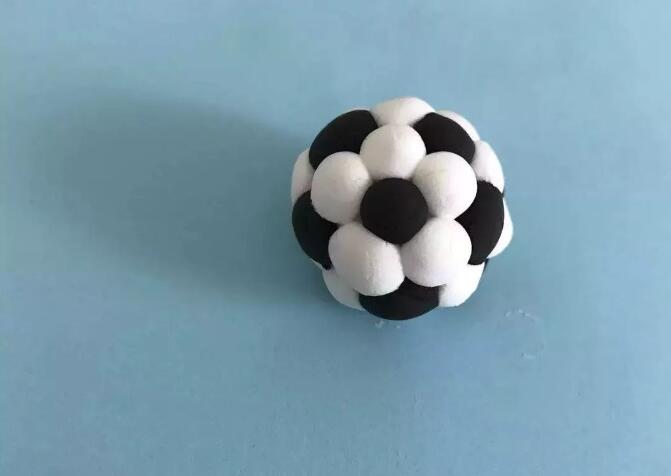 软陶粘土手工制作超简单的DIY粘土足球