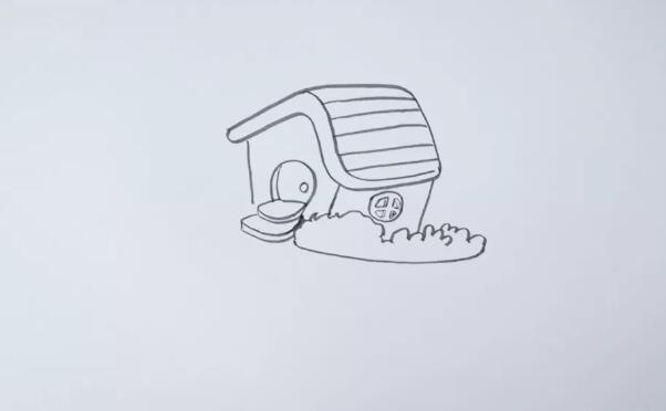 粉色的小房子简笔画教程图片