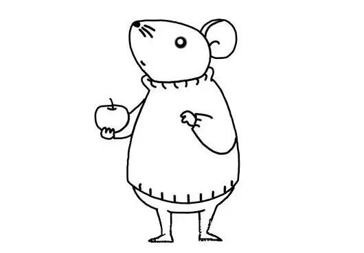 老鼠简笔画教程：子鼠，十二生肖的老大