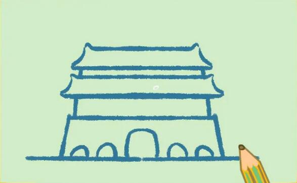 国庆节的天安门简笔画怎么画？