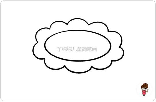 中秋节月饼简笔画教程图片