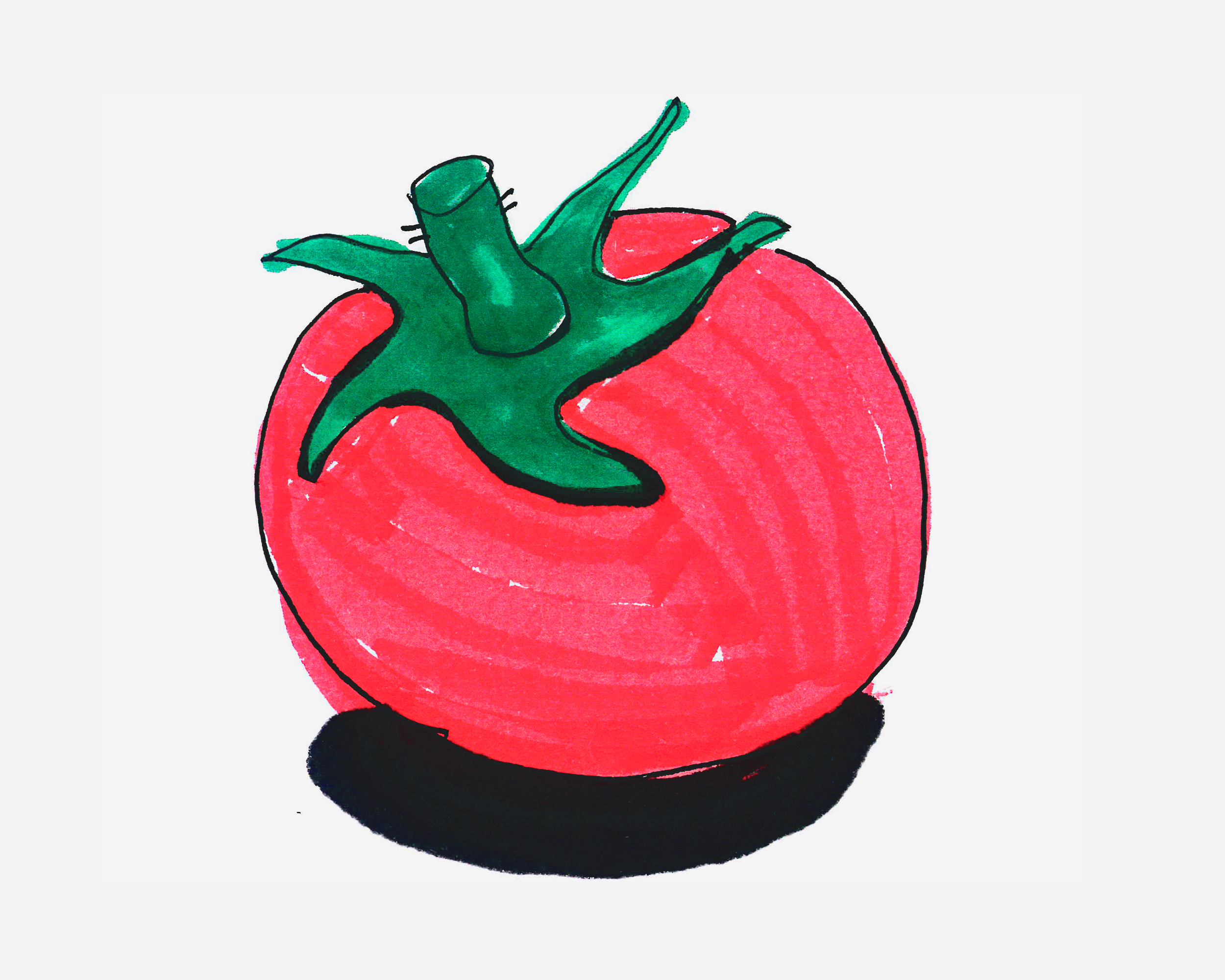 手绘西红柿蔬菜插画图片素材-编号31307894-图行天下